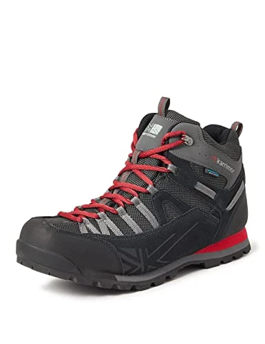Men's Spike Mid 3 Weathertite Low Rise Hiking Boots, Black Red, 8 UK