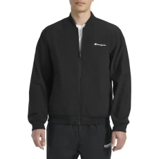Men's Sport Shell Bomber Jacket, Black, M Men's Sport Shell Bomber Jacket, Black, M