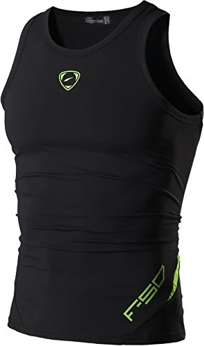 Men's Sports Breathable Wicking Vest Tee Tank Top Summer Running Training LSL3306 Black S