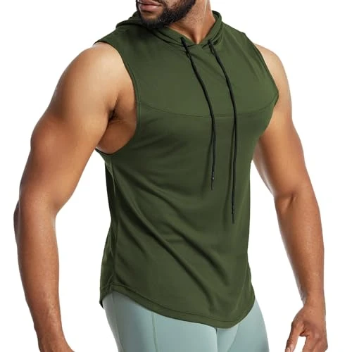 Men's Sports Vest Mesh Breathable Fitness Vest Sweaty Running with Basketball Vest Men's Tank Top Loose Sleeveless T-Shirt for Men T-Shirt Sports Men, AG, XL