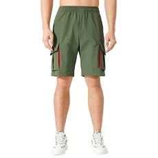Men's Spring Summer Loose Thin Ice Silk Outdoor Running Fitness Yoga Leisure Training Trousers Plain Easy Quick Drying Running Shorts Men's Zip Pockets, Green, M Men's Spring Summer Loose Thin Ice Silk Outdoor Running Fitness Yoga Leisure Training Trousers Plain Easy Quick Drying Running Shorts Men's Zip Pockets, Green, M