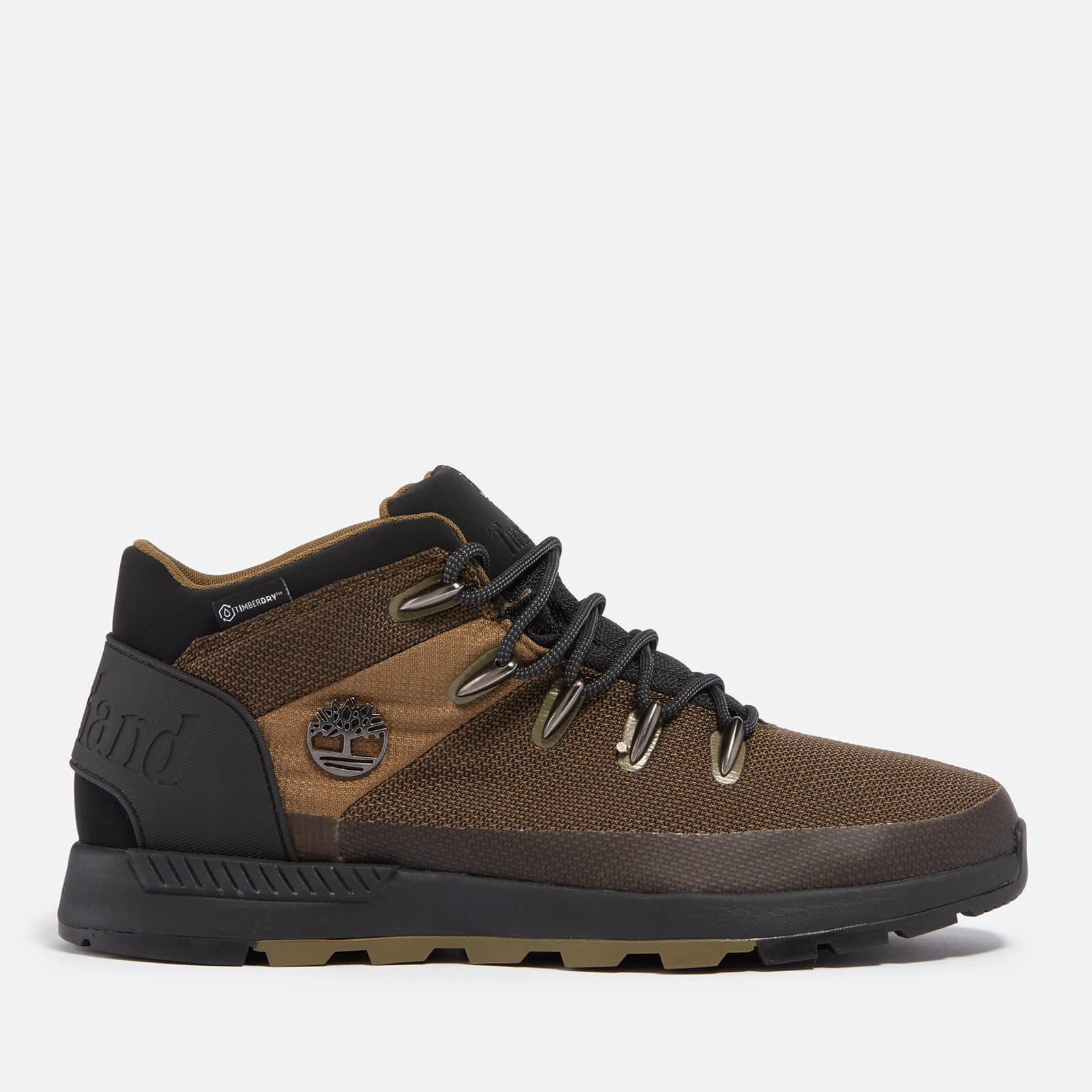 Mens Sprint Trekker Mid Waterproof Canvas Boots - UK - Green