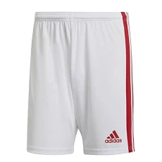 Men's Squadra 21 Shorts, White / Team Power Red, L Men's Squadra 21 Shorts, White / Team Power Red, L