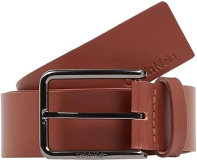 Men's Square Buckle Leather Belt, Brown (Dark Tan), 43,3 inches Men's Square Buckle Leather Belt, Brown (Dark Tan), 43,3 inches