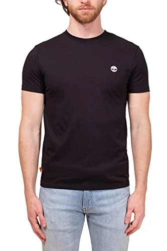 Men's SS Chest Tree Logo Jersey Slim Tee T-Shirt, Schwarz,