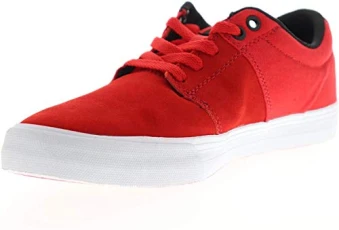 Mens Stacks Vulc II Shoes, 4.5 UK, Risk Red/White Mens Stacks Vulc II Shoes, 4.5 UK, Risk Red/White