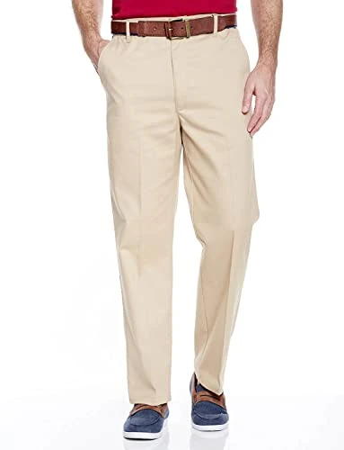 Men's | Stain and Water-Resistant Cotton Chino Trouser | Durable and Practical Stretch Fabric Pant