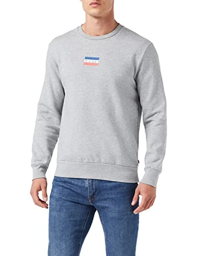 Men's Standard Graphic Crew Sweatshirt, Sportswear Midtone Heather, XXL