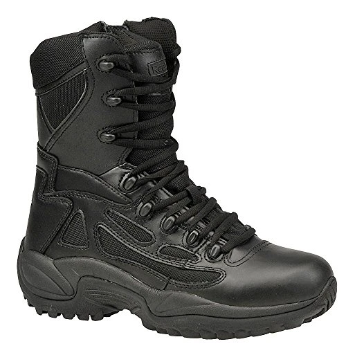 Men's Stealth 8" Lace-up Side-Zip Work Boot Black 10.5 D(M) US