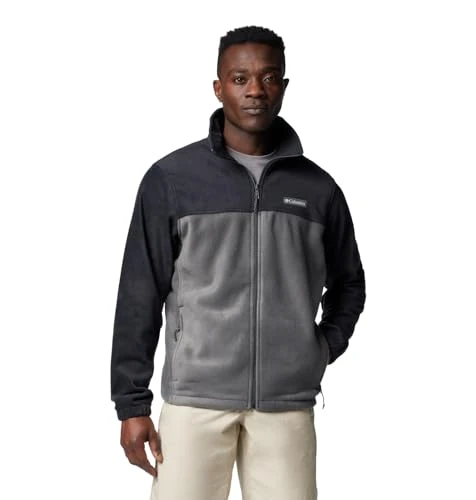 Mens Steens Mountain 2.0 Full Zip Fleece Jacket, Black X Grill, M EU