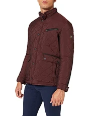 Men's Steppjacke Techno Down Denim Academy Jacket, Red (Wine 8104), Large (Size: 52) Men's Steppjacke Techno Down Denim Academy Jacket, Red (Wine 8104), Large (Size: 52)