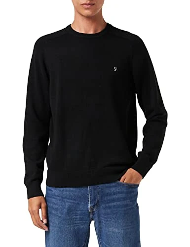 Men's Stern Crew Sweatshirt, 001 Black, M UK