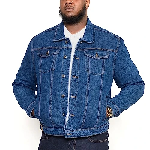 Mens Stonewash Blue Denim Jacket (6XL)