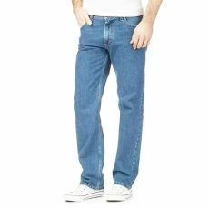 Mens Straight Leg Denim Jeans, Comfortable for Hard Wearing Jeans, Stylish & Classic Plain Fashion Jeans for Men Regular Fit Cotton Denim Pants Trousers, Light Blue-38W / 27L