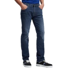 Mens Straight Leg Jeans Med Blue Wash 29W / 32L