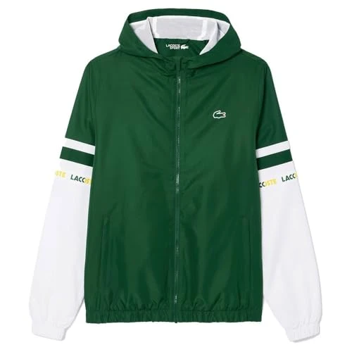 Mens Straps Track Jacket Green/White XL