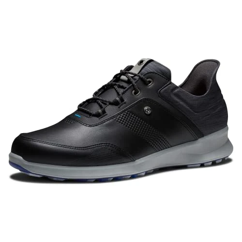 Men's Stratos Golf Shoe, Black/Blue Jay, 10 UK