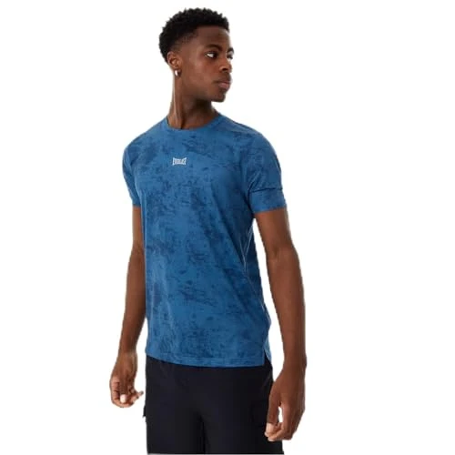 Mens Stretch Mesh T-Shirt Dusky Blue XL