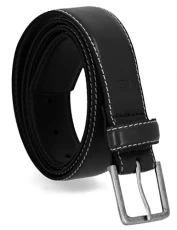 Men's Stretch Performance Belt, Black Contrast Stitch 38MM, 32