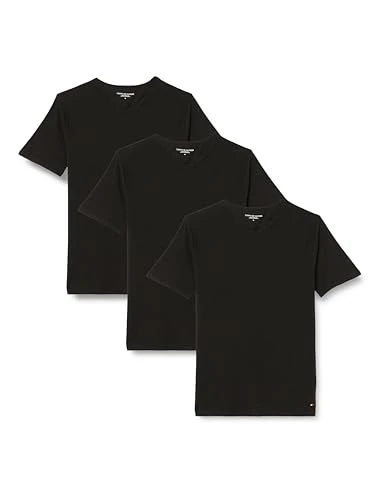 Men's Stretch VN TEE SS 3PACK S/S T-Shirt, Black/Black/Black, L