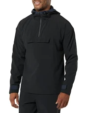 Men's Stretch Woven Colorblock Jacket, Black, L Men's Stretch Woven Colorblock Jacket, Black, L