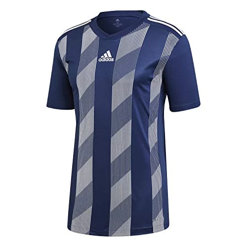 Men's STRIPED 19 JSY T-Shirt, Dark Blue/White, L