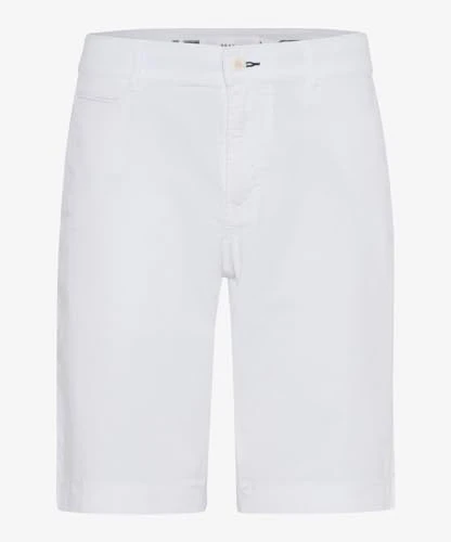 Men's Style Bari Cotton Flex Bermuda Shorts, White, 34W x 32L