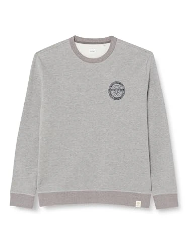 Men's Style Ben Crew Neck Sweatshirt, Mid Grey Mélange 4140, S