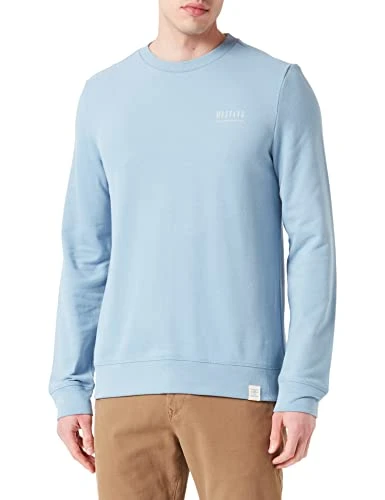 Men's Style Ben Crewneck Pullover Sweater, Faded Denim 5124, M