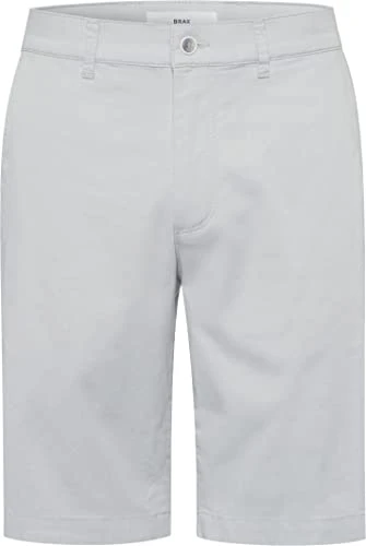 Men's Style Bozen Ultralight Unisex Bermuda Shorts in Lightweight Cotton, Silver, 38W x 34L