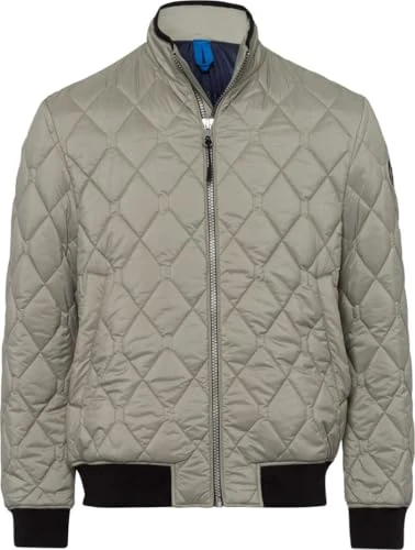 Men's Style Crew Quilted Biker Jacket Blouson, Racing, XXXXXL