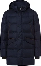 Men's Style Hudson Cortina Winter Jacket in Trendy Techno Wool, Navy, XL Men's Style Hudson Cortina Winter Jacket in Trendy Techno Wool, Navy, XL