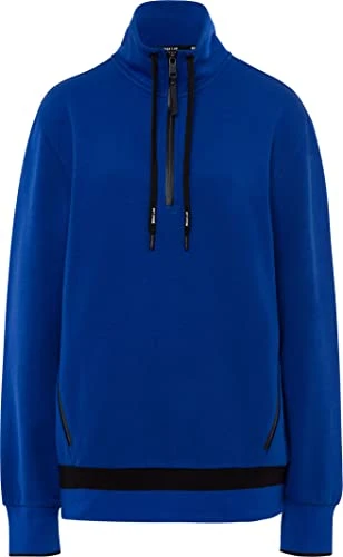 Men's Style Lovis Lab-Tech Cotton Sweat Modern Troyer Sweater, Speed, S