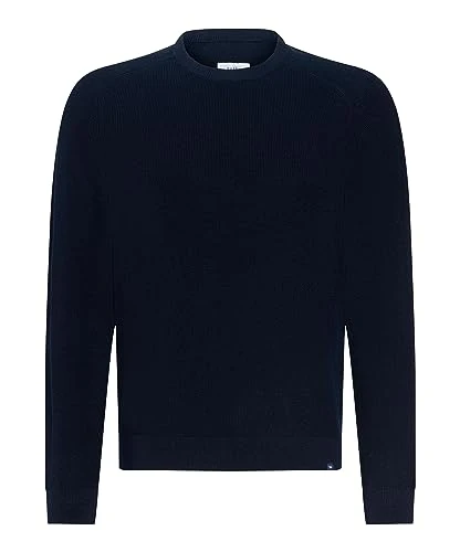 Men's Style Roy Feel Good Sporty Crew Neck Jumper in Sweater, Navy, XXXL