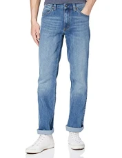 Men's Style Tramper Straight Jeans, Denim Blue, 38/32