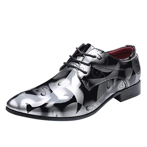 Men's Suit Shoes Business Shoes Oxfords Derby Lace-Up Shoes Men's Lace-Up Shoes Classic Business Wed