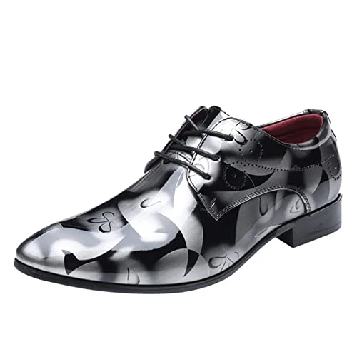 Men's Suit Shoes, Evening Shoes, Classic Plain Oxford Shoes, Fashion Pointed Toe, Lightweight Low To