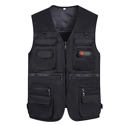 Men's Suit Vest Business Formal Dress Loose Fit Mens Waistcoat Vest Double Breasted Leather Waistcoat Easy Care Work Men's Suits & Blazers