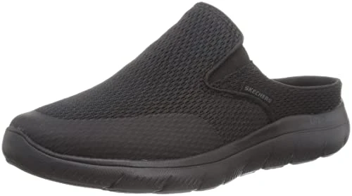 Men's Summits Sneaker, Black Textile/Trim, 8.5 UK