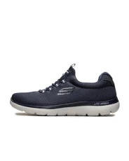 Men's Summits Trainers, Navy Mesh Trim, 8 UK Men's Summits Trainers, Navy Mesh Trim, 8 UK