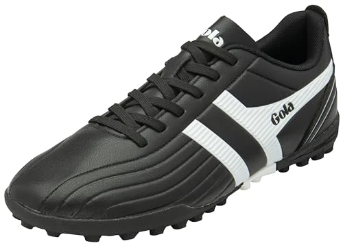 Men's Super Cobra Turf Football Shoe, Black/White, 6 UK