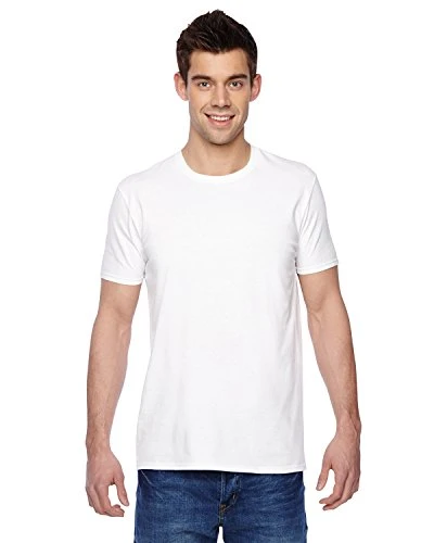 Men's Super Premium Short Sleeve T-Shirt, White, X-Large