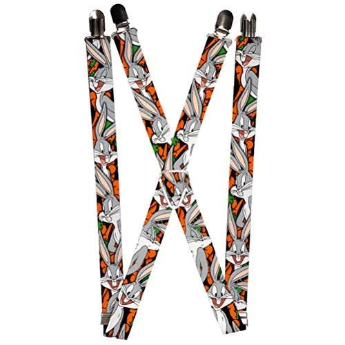 Men's Suspender-Bugs Bunny, Multicolor, 3.5" x 2.5"