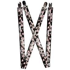 Men's Suspender-Pigs, Multicolor, One Size