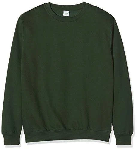 Men's Sweat Sweatshirt, Green (Forest Green), Medium