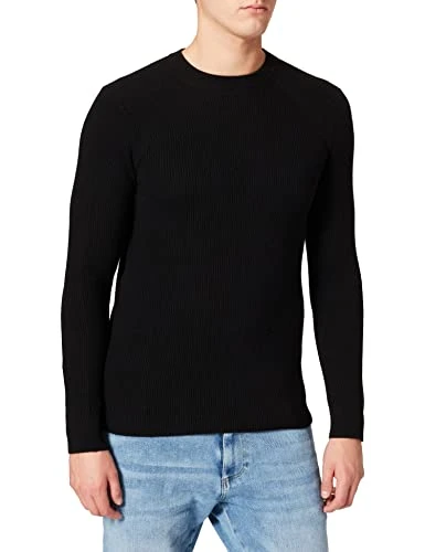 Men's Sweater L/S 102HS1C65, Black 700, XX-Large