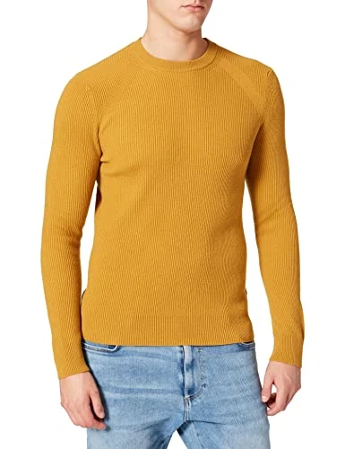 Men's Sweater L/S 102HS1C65, Yellow 9k7, X-Large