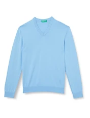 Men's Sweater V-Neck M/L 1098u4486, Sky Blue 29j, XS