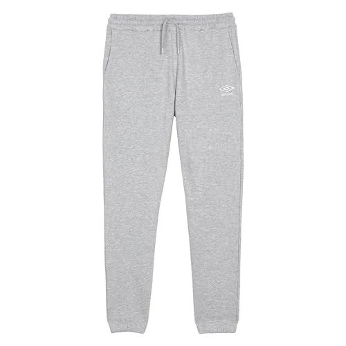 Mens Sweatpants Grey Marl/White S