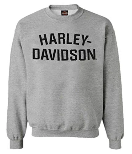 Men's Sweatshirt, Heritage H-D, Gray Crew Neck Pullover 30296642 - -